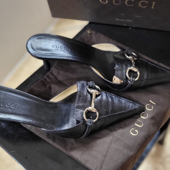 Gucci Black Leather Heels - Picture 9 of 10